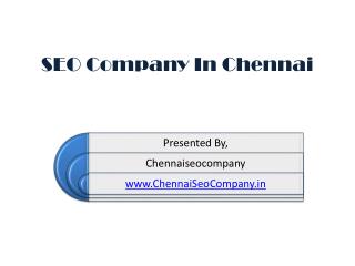 SEO Company in Chennai