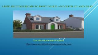 1 BHK Spacious home to rent in Ireland with AC and wi fi