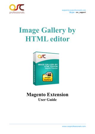 Image Gallery by HTML editor