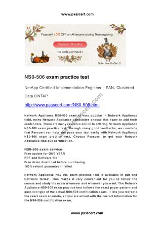 Network Appliance NS0-506 exam practice test