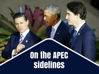 On the APEC sidelines