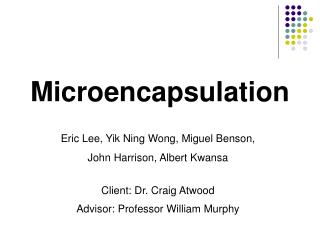 Microencapsulation