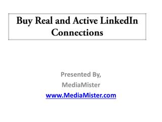 Buy Real and Active LinkedIn Connections
