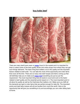 buy kobe beef