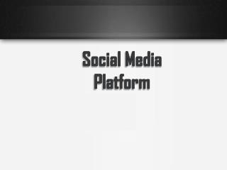 Social Media Apps Development