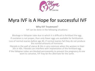 Myra IVF is A Hope for successful IVF treatment