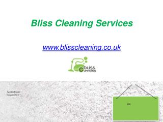 Bliss Cleaning Services - www.blisscleaning.co.uk