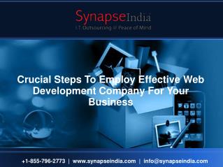 Crucial Steps To Employ Effective Web Development Company For Your Business