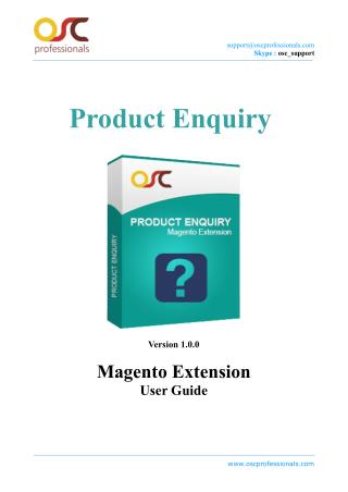Product Enquiry