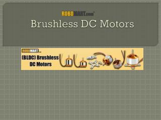 Brushless DC Motors | Robomart