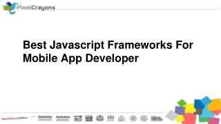 Best Javascript Frameworks For Mobile App Developer