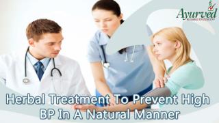 Herbal Treatment To Prevent High BP In A Natural Manner