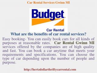 Hertz, Thrifty, Dollar Car Rental Gwinn MI