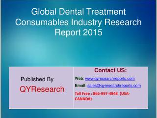 Global Dental Treatment Consumables Market 2015 Industry Growth, Trends, Analysis, Share and Research