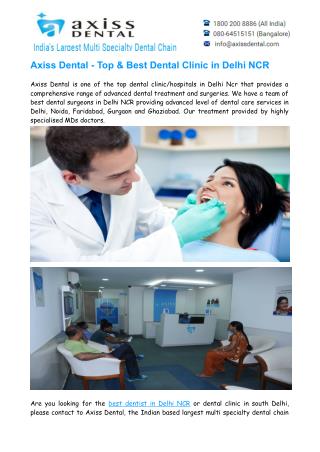 Top & Best Dental Clinic in Delhi NCR