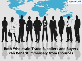 Both Wholesale Trade Suppliers and Buyers can Benefit Immensely from Esources