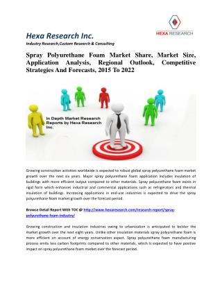 Spray Polyurethane Foam Market Share, Market Size, Application Analysis, Regional Outlook, Competitive Strategies And Fo