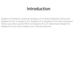 Raspberry Pi Components PPT