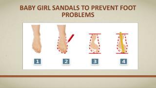 Baby girl sandals to prevent foot problems