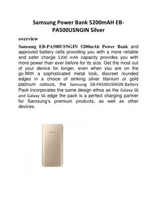 Samsung Power Bank 5200mAH EB-PA500UFNGIN Gold