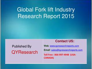 Global Fork lift Market 2015 Industry Growth, Trends, Development, Research and Analysis