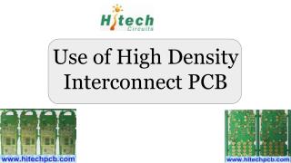 Use of High Density Interconnect PCB