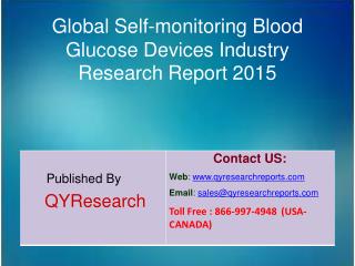 Global Self-monitoring Blood Glucose Devices Market 2015 Industry Outlook, Research, Insights, Shares, Growth, Analysis