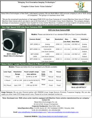 | COLOUR SORTER VISION SYSTEM | MACHINE VISION