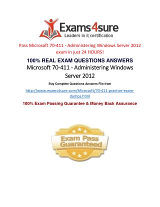70-411 Study Guide