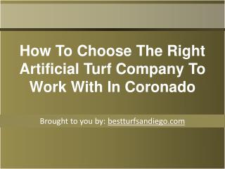 How To Choose The Right Artificial Turf Company To Work With In Corona