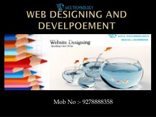 Web designing and development@9278888358