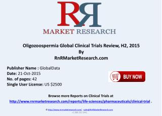 Oligozoospermia Global Clinical Trials Review H2 2015