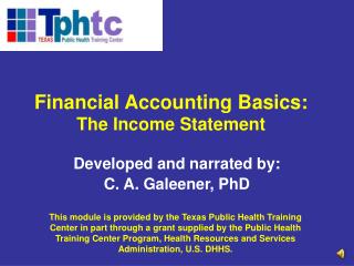 Financial Accounting Basics: The Income Statement