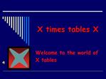 X times tables X