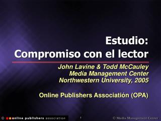 Estudio: Compromiso con el lector