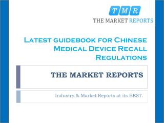 Latest guidebook for Chinese Medical Device Recall Regulations (2014 Edition)