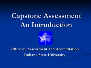 Capstone Assessment An Introduction