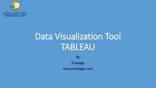 Data Visualization Tool Tableau Introduction