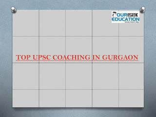 Top upsc coaching in gurgaon
