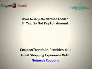 Netmeds coupons