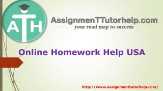 Online Homework Help USA |ATH