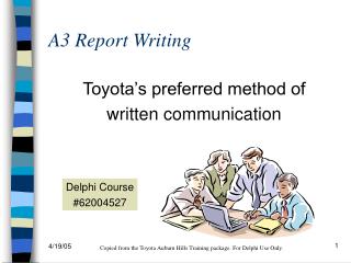 A3 Report Writing