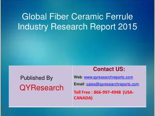 Global Fiber Ceramic Ferrule Market 2015 Industry Growth, Outlook, Development and Analysis