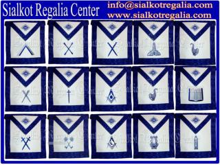 Masonic officer apron set Blue lodge