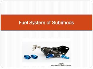 Fuel System of Subimods