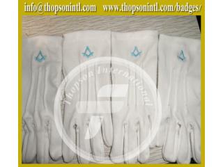 Masonic Gloves with emblem