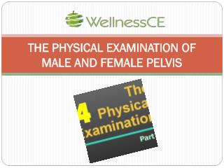 THE PHYSICAL EXAMINATION OF MALE AND FEMALE PELVIS