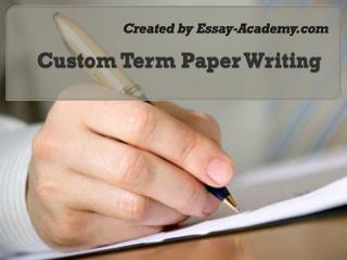 Custom Term Paper