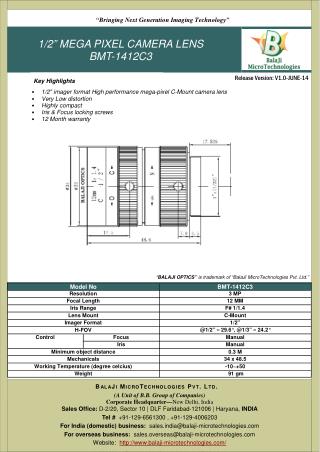 BALAJI OPTICS | MACHINE VISION LENSES |MACHINE VISION