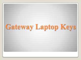 Gateway Laptop Keys